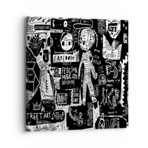 Lærredstryk - Billede på lærred - Den åndelige ungdom med lov og glæde - 30x30 cm