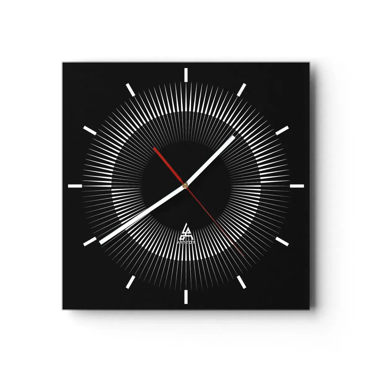 Vægur, Uret - Sort sol - 30x30 cm
