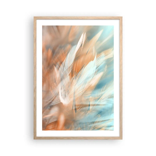 Plakat i ramme af lyst egetræ - I mildhedens land - 50x70 cm