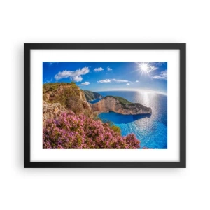 Plakat i sort ramme - Min store græske ferie - 40x30 cm