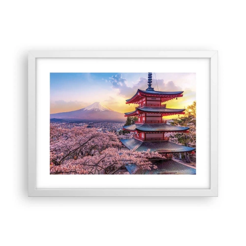 Plakat i hvid ramme - Essensen af ​​den japanske ånd - 40x30 cm
