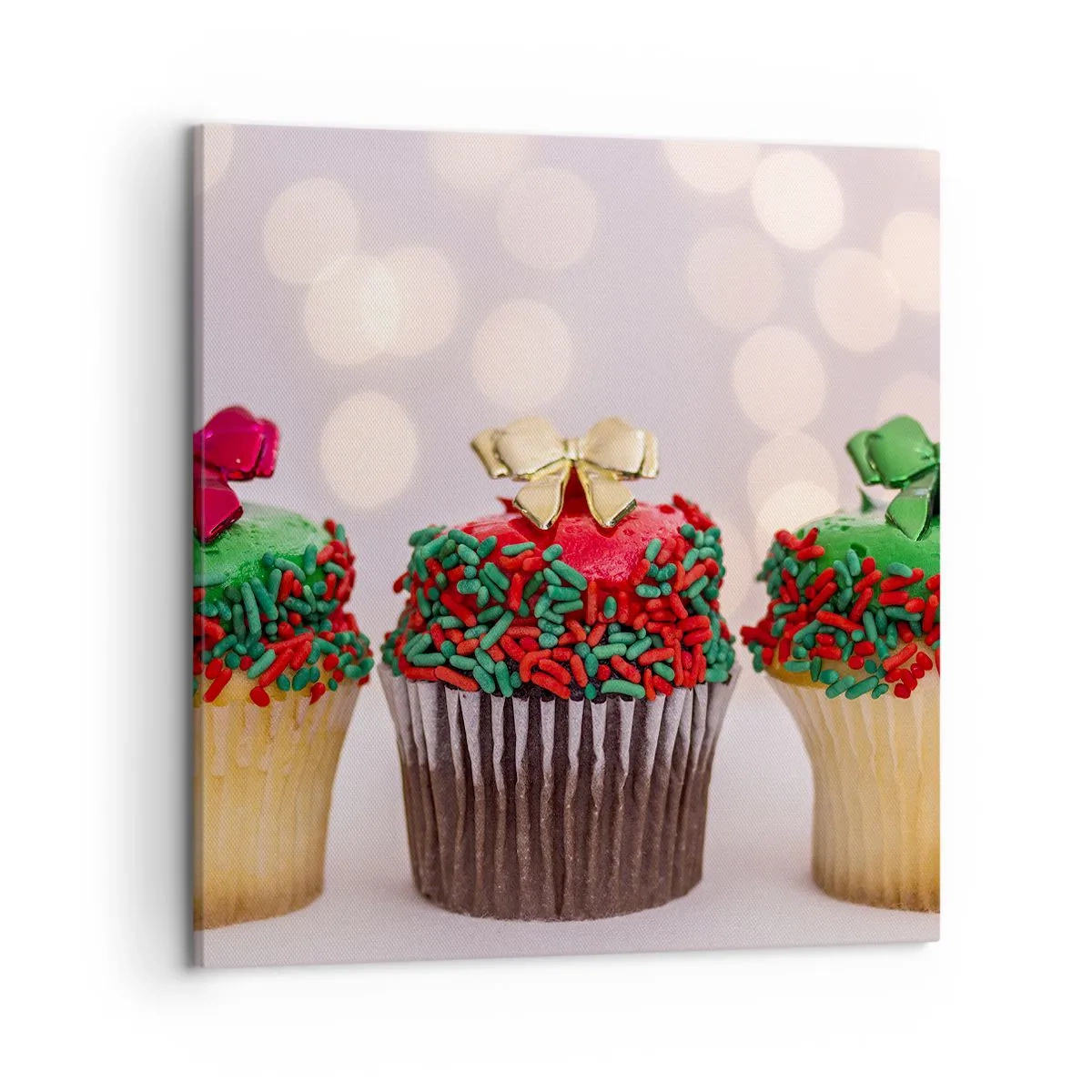 Lærredstryk - Billede på lærred - Slik i buen - 50x50 cm