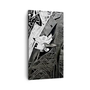 Lærredstryk - Billede på lærred - Bare en tilsyneladende grå mand - 45x80 cm