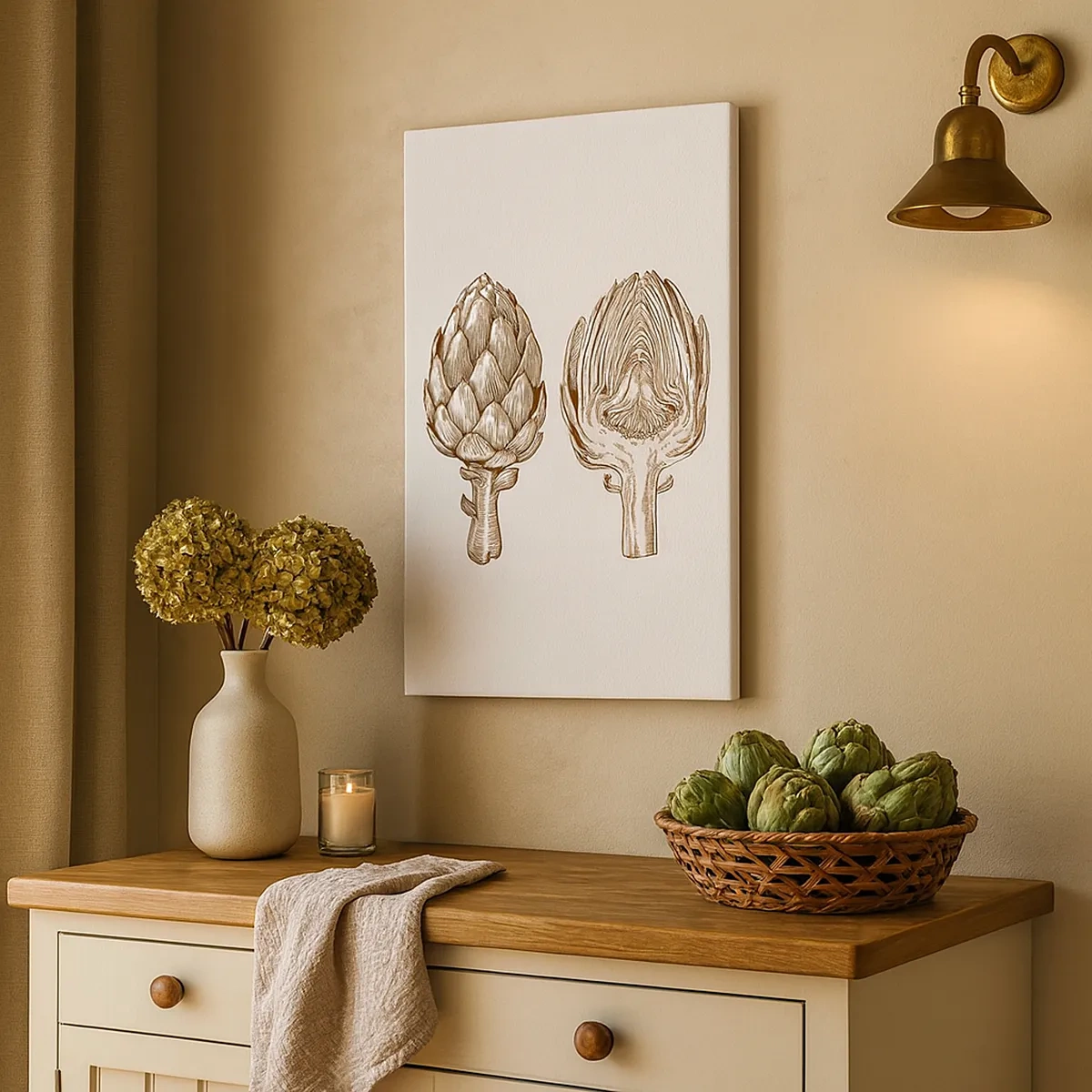 Lærredstryk - Billede på lærred - Lektion i anatomi - 50x70 cm