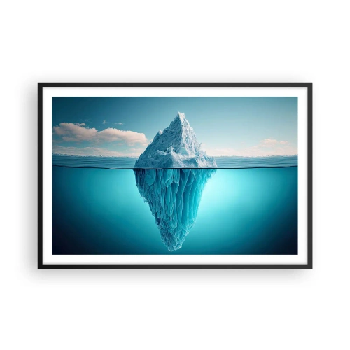 Plakat i sort ramme - Dronning af is - 91x61 cm