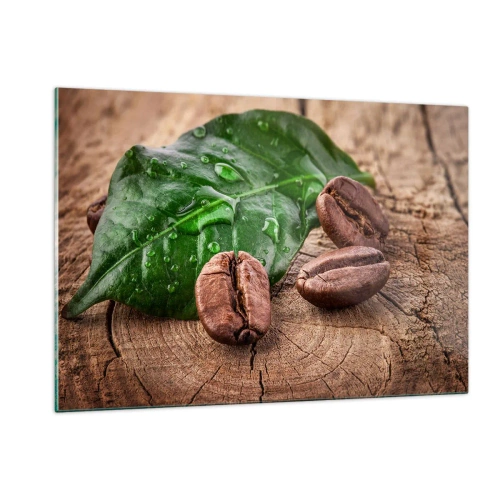 Billede på glas - Den sandeste og sorteste - 120x80 cm