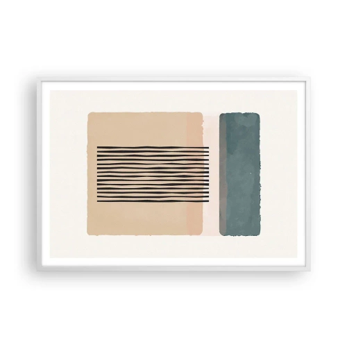 Plakat i hvid ramme - Alt er i god stand - 100x70 cm