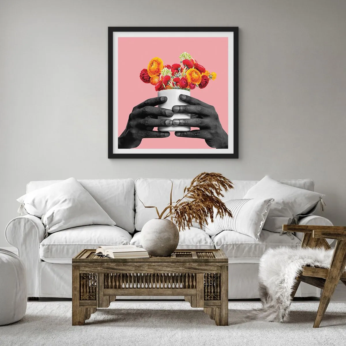 Plakat i sort ramme - Livets apotheose - 60x60 cm
