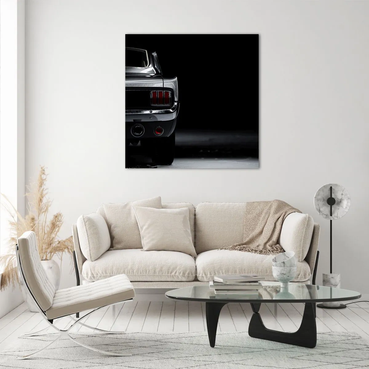 Billede på glas - Klassisk charme - 70x70 cm