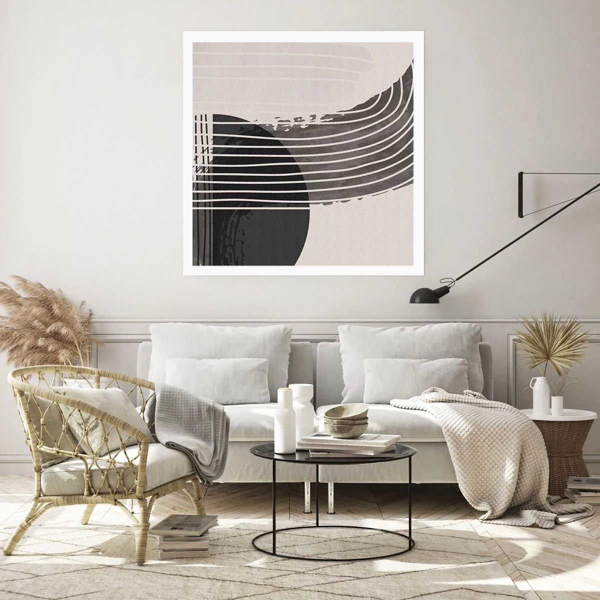 Plakat - Derhen og tilbage - 60x60 cm