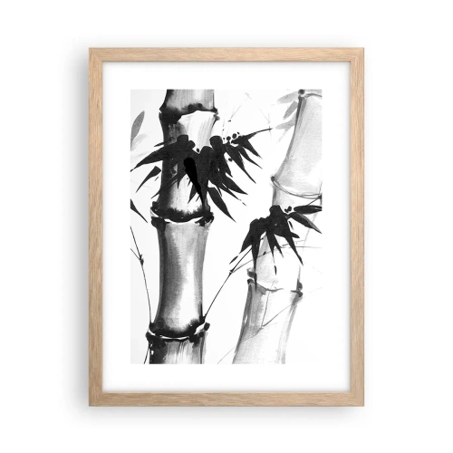 Plakat i ramme af lyst egetræ - Nærbillede af Orienten - 30x40 cm