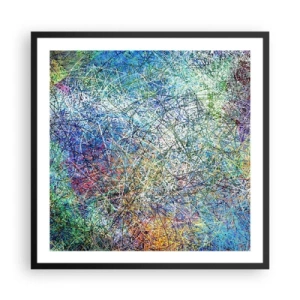 Plakat i sort ramme - Så enkelt er det ikke - 60x60 cm