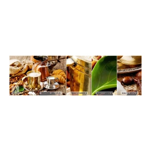 Prøve Fototapet Selvklæbende Deluxe Sticker - Hav en dejlig dag! - Kaffe, Gastronomi, Køkken - 100x30 cm