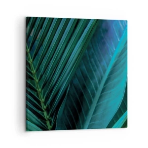 Lærredstryk - Billede på lærred - Anatomi af en grøn - 60x60 cm