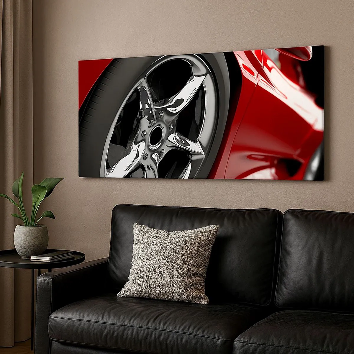 Lærredstryk - Billede på lærred - Lavet til fart - 100x40 cm