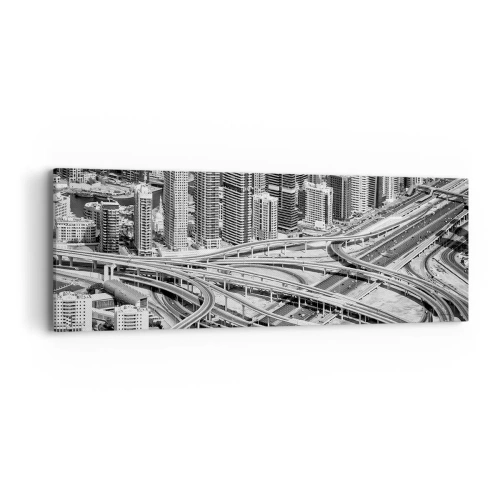 Lærredstryk - Billede på lærred - Dubai - den umulige by - 90x30 cm