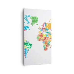 Lærredstryk - Billede på lærred - Jeg ønsker at vide alt - 65x120 cm