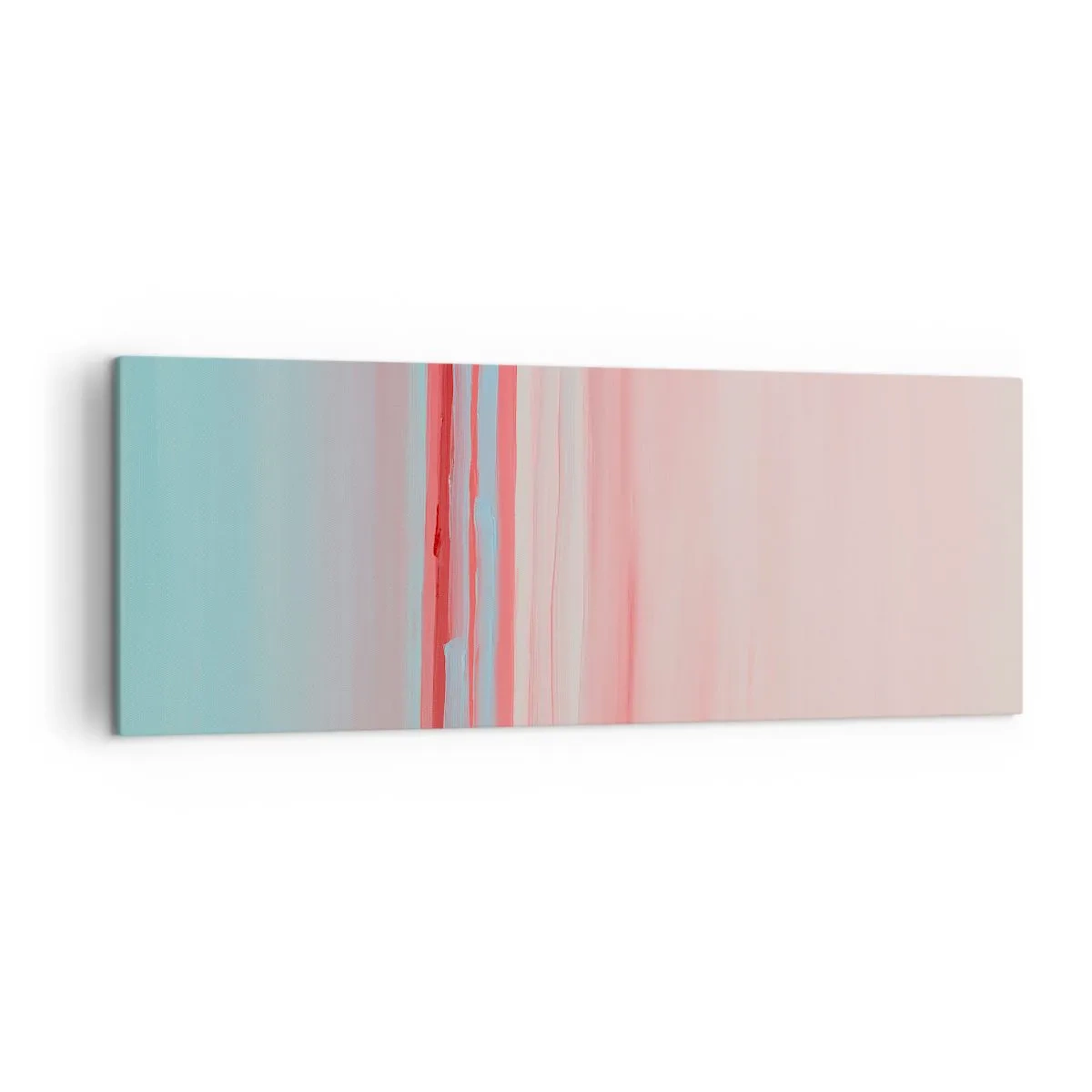 Lærredstryk - Billede på lærred - Abstraktion ved daggry - 140x50 cm