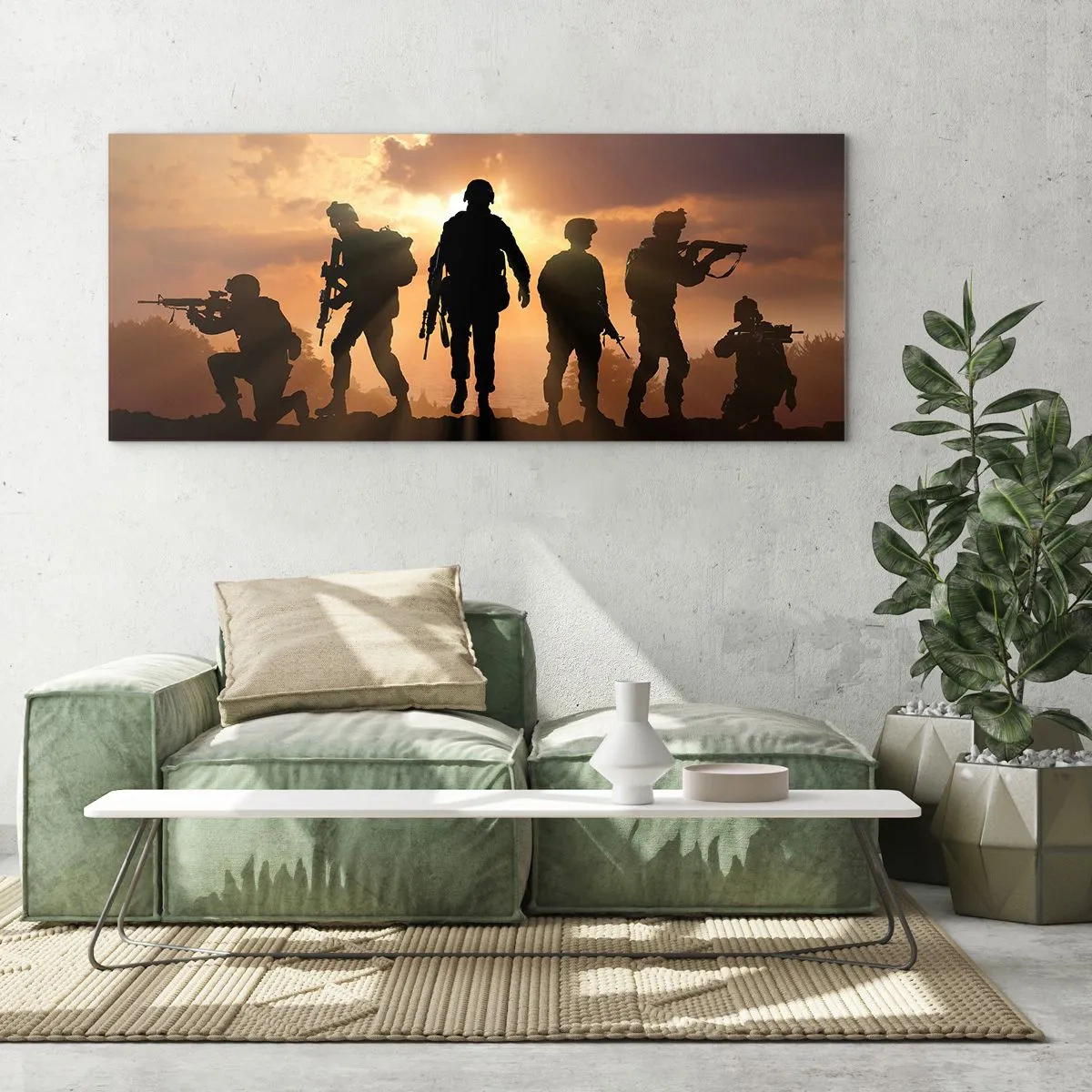 Billede på glas - Brothers in arms - 90x30 cm