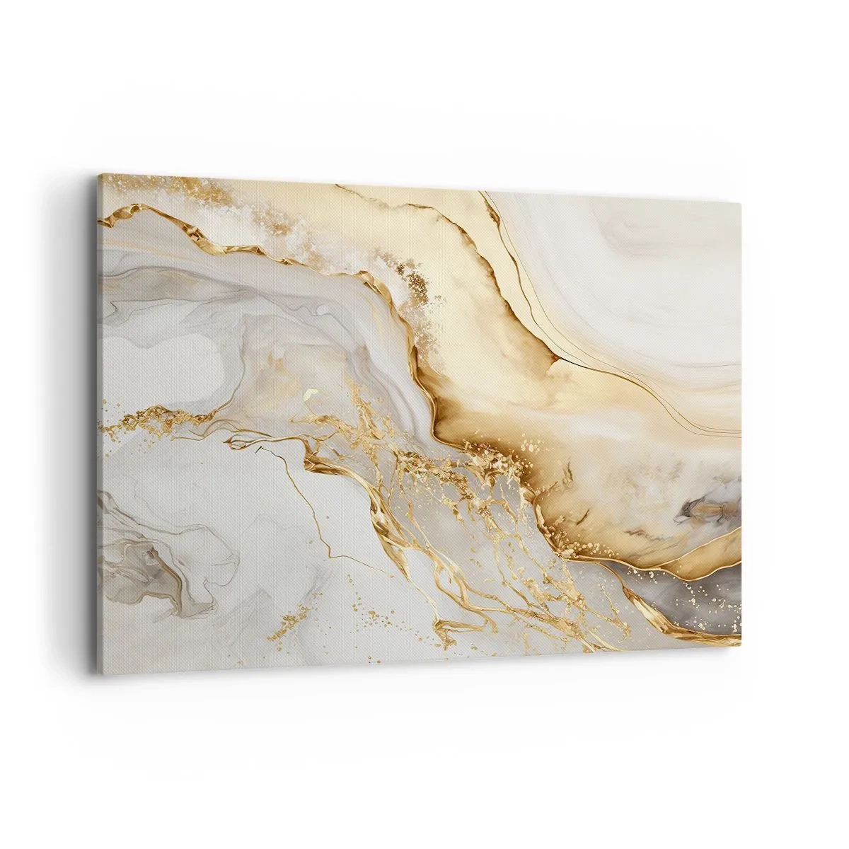 Lærredstryk - Billede på lærred - Abstraktion: skønhed og godhed - 120x80 cm