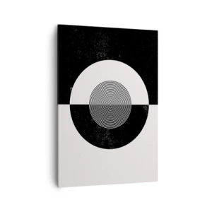 Lærredstryk - Billede på lærred - Harmoni i sort og hvidt - 70x100 cm