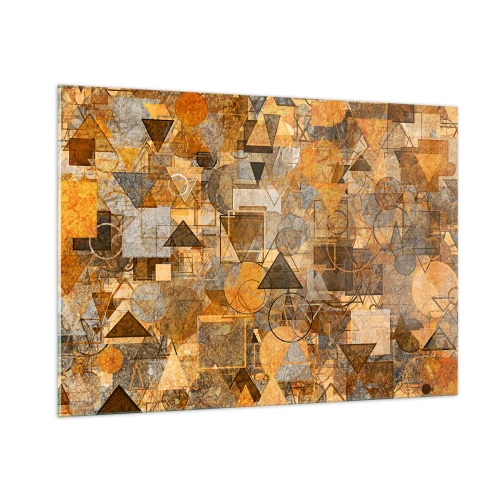 Billede på glas - Verden i form - 100x70 cm