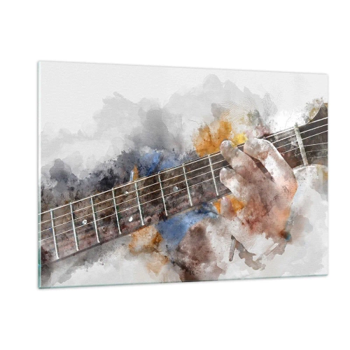 Billede på glas - Poesi mellem strengene - 120x80 cm