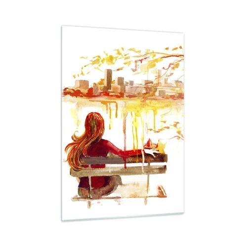 Billede på glas - Et øjeblik til eftertanke - 50x70 cm