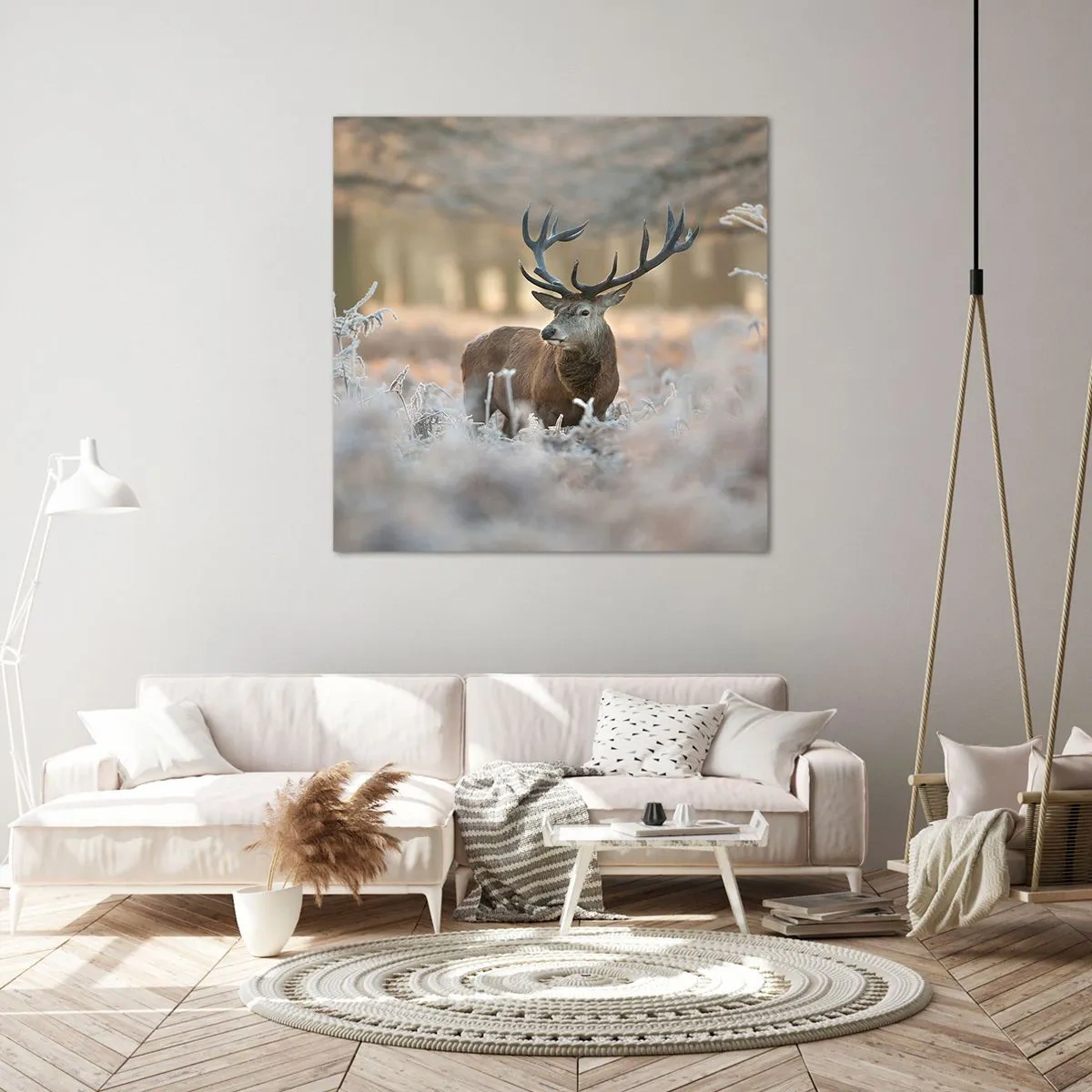 Lærredstryk - Billede på lærred - En frisk morgen - 50x50 cm