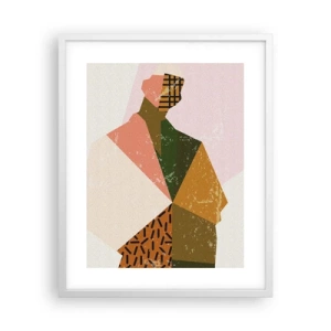 Plakat i hvid ramme - Mennesket - et komplekst væsen - 40x50 cm