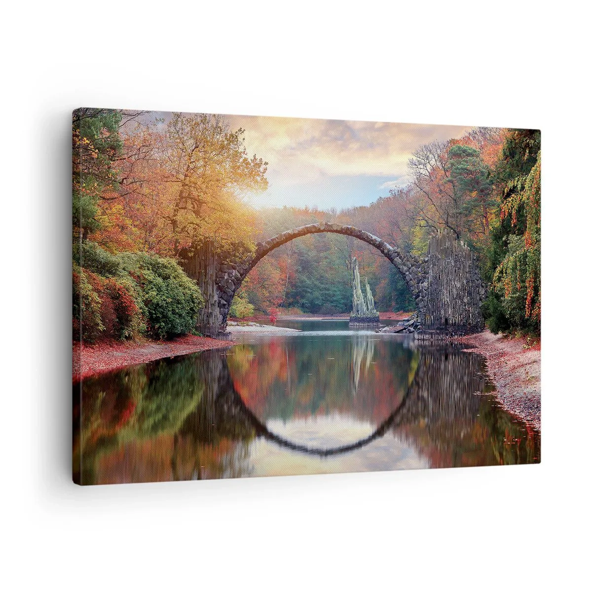Lærredstryk - Billede på lærred - På den anden side af spejlet - 70x50 cm