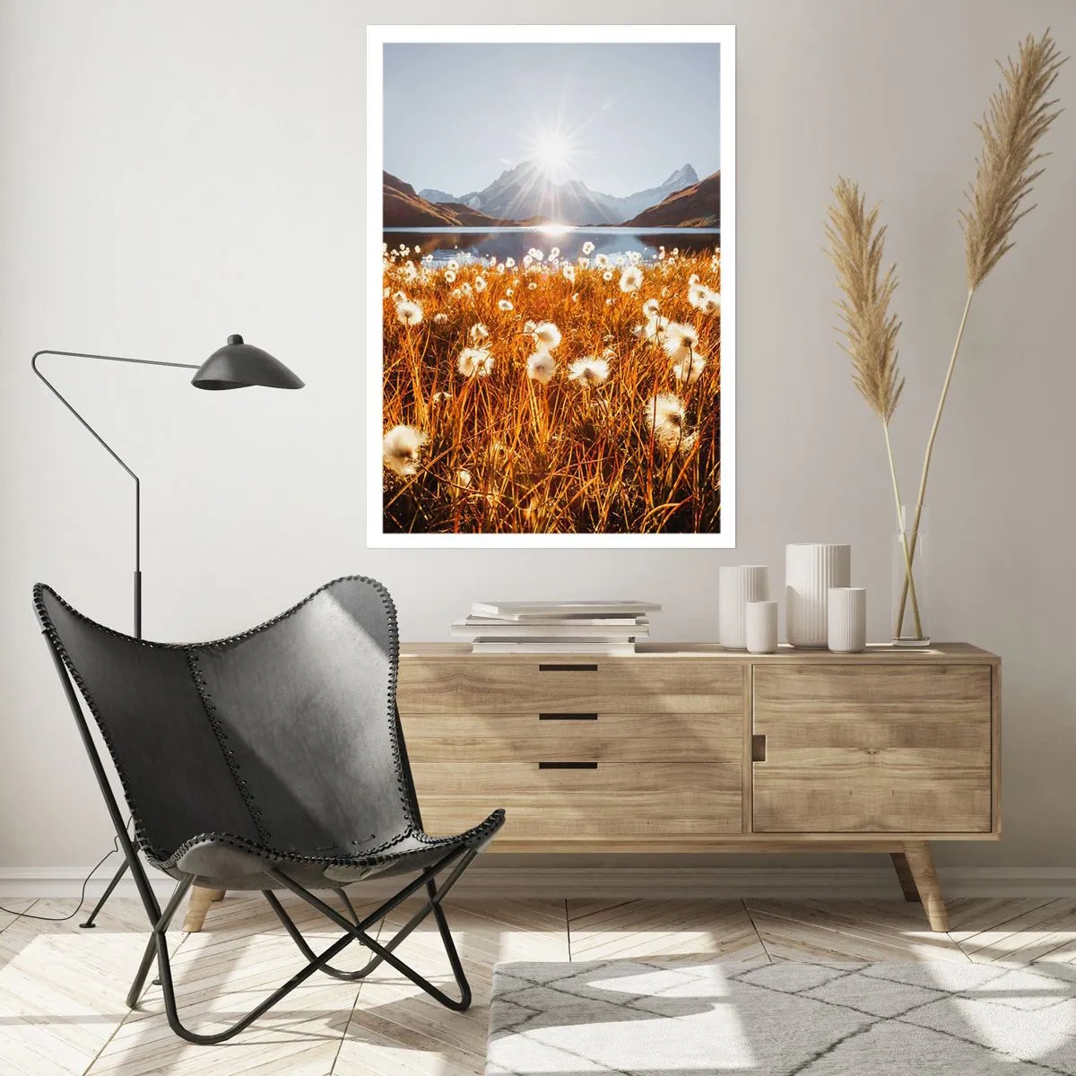 Plakat - Hårdhed af sten, blødhed af græs - 40x50 cm