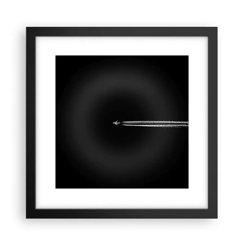 Plakat i sort ramme - Ind i en anden dimension - 30x30 cm