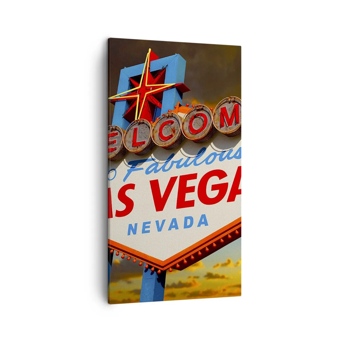 Lærredstryk - Billede på lærred - For et smil fra skæbnen - 45x80 cm