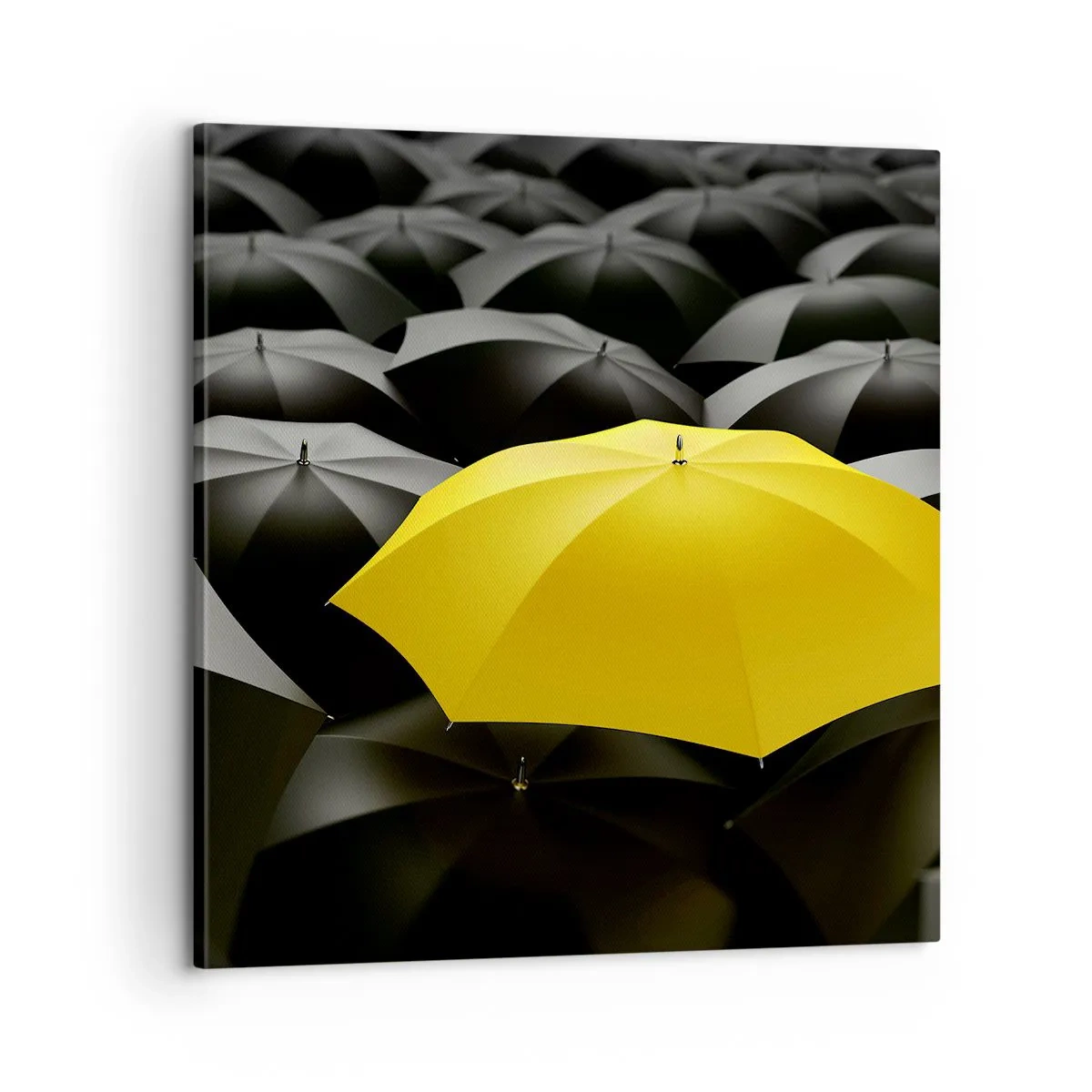 Lærredstryk - Billede på lærred - Farvel til tristhed - 60x60 cm