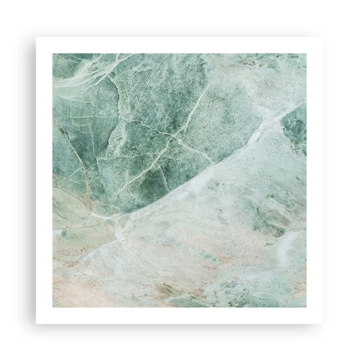 Plakat - Den ædle kølighed af sten - 60x60 cm