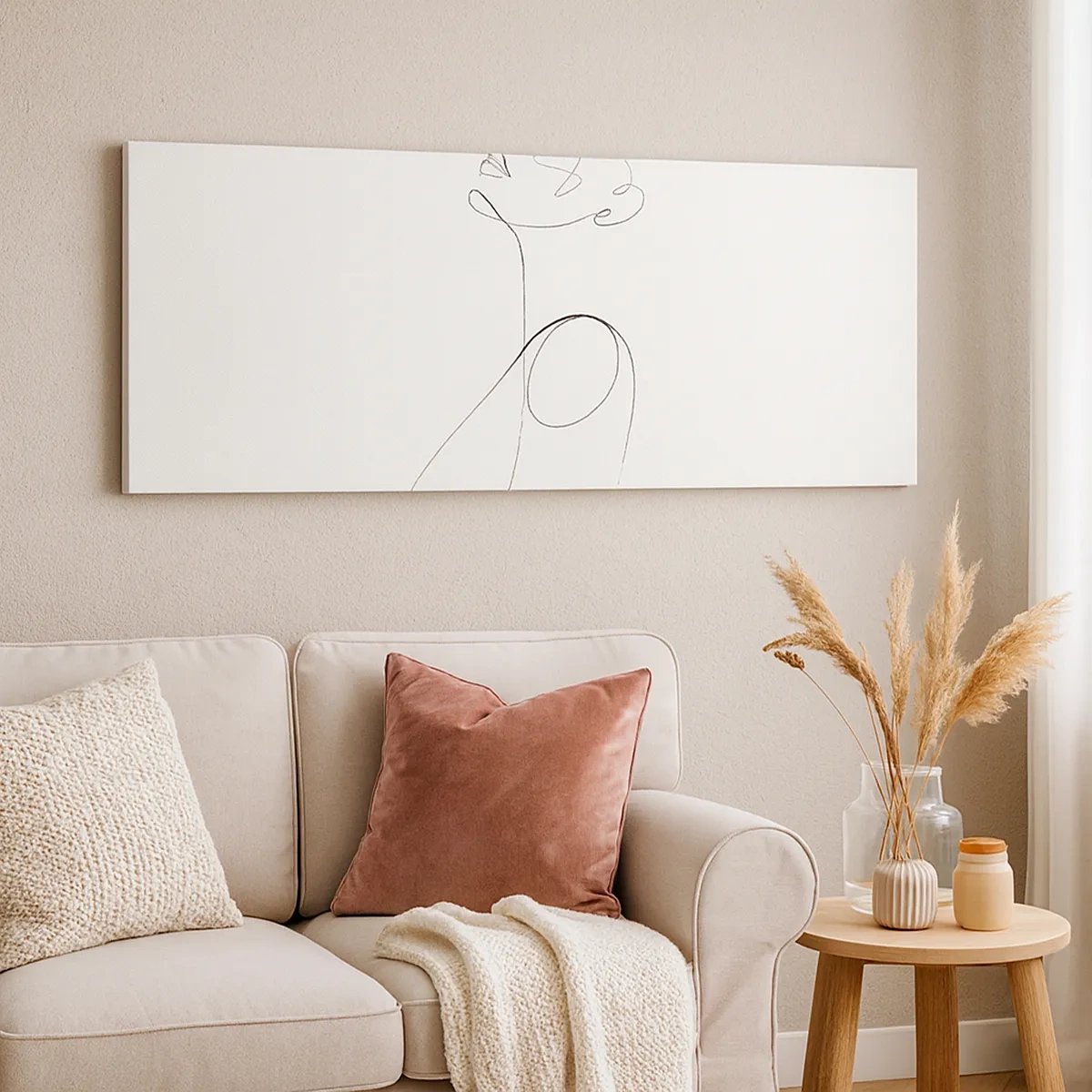 Lærredstryk - Billede på lærred - Sløjfet i drømme - 30x30 cm