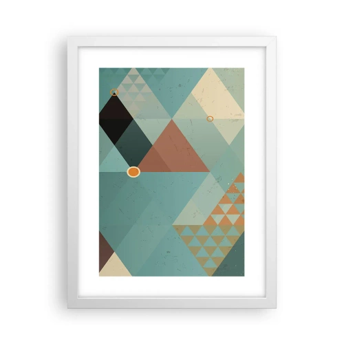 Plakat i hvid ramme - Enhed af mangfoldighed, mangfoldighed af enhed - 30x40 cm