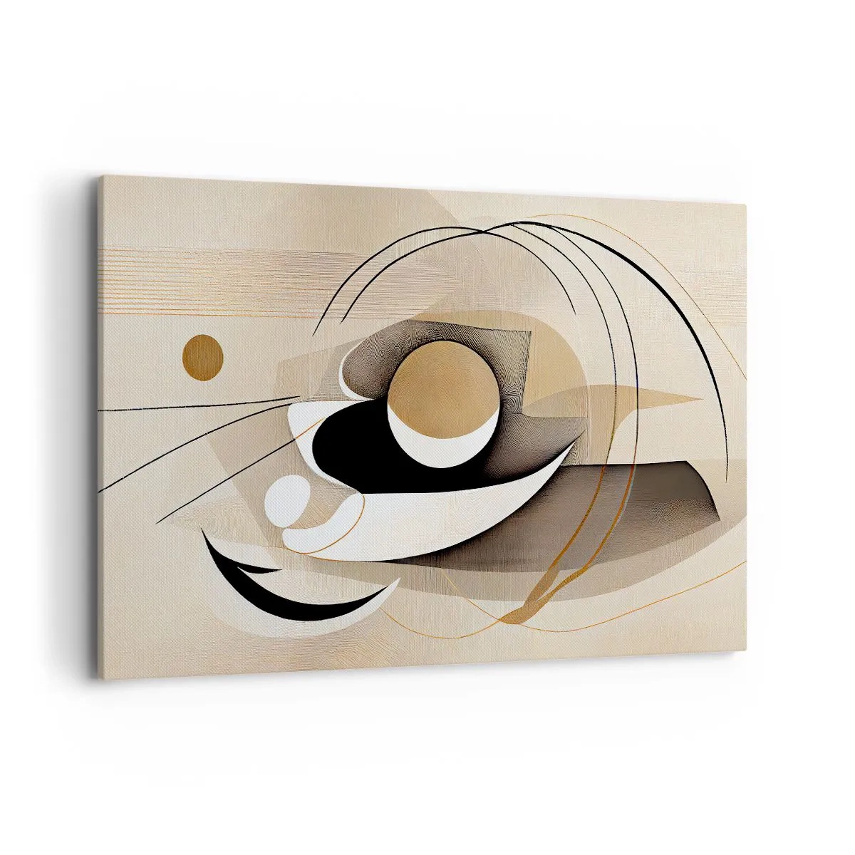 Lærredstryk - Billede på lærred - Komposition: essensen af ting - 120x80 cm