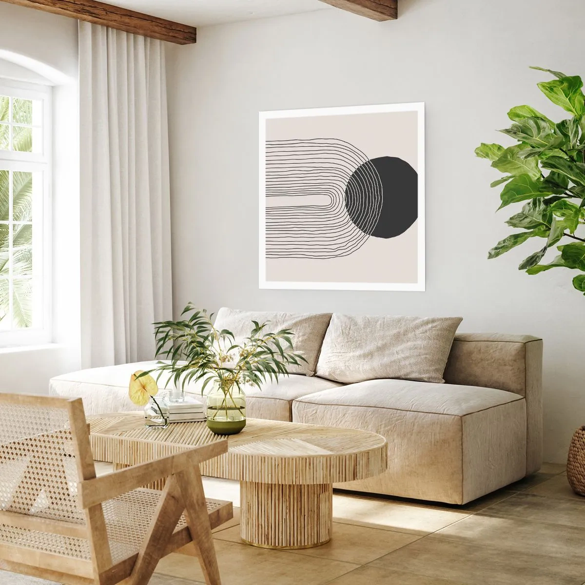 Plakat - Rystende og selvsikker - 30x30 cm