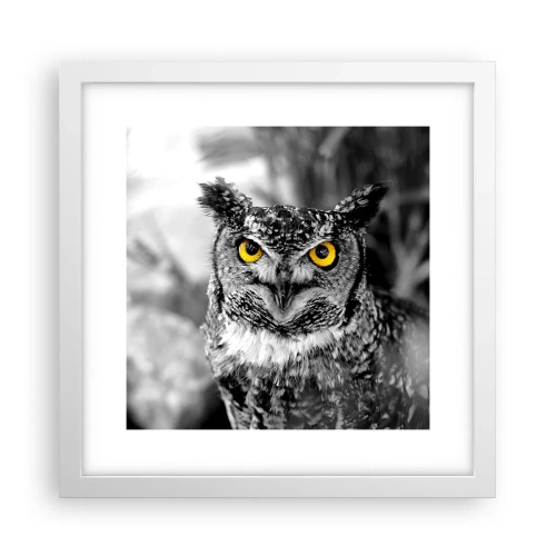 Plakat i hvid ramme - Intet kan skjules - 30x30 cm