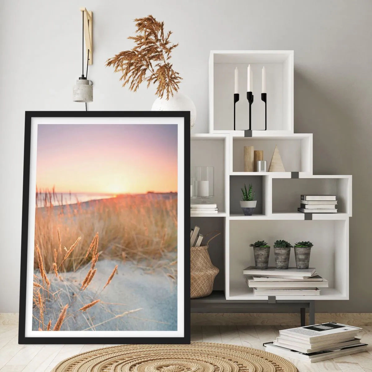 Plakat i sort ramme - Baltisk vuggevise - 30x40 cm