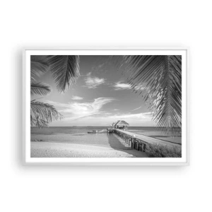 Plakat i hvid ramme - Et minde eller en drøm? - 100x70 cm