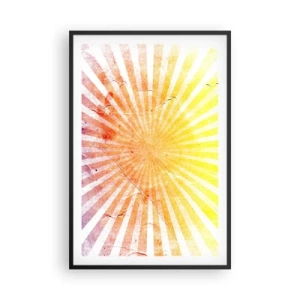 Plakat i sort ramme - Opgange og nedgange - 61x91 cm