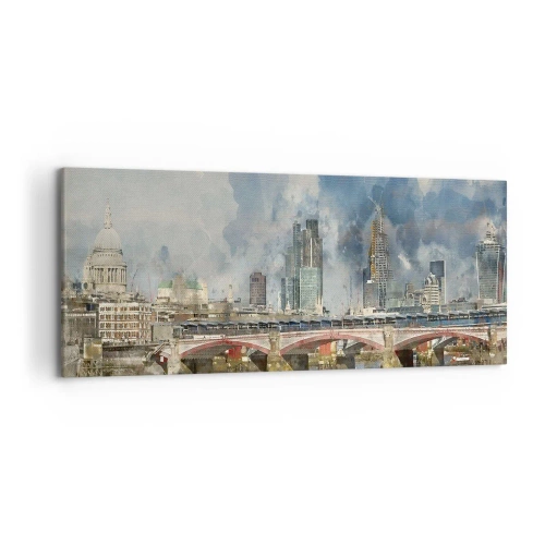 Lærredstryk - Billede på lærred - London i al sin pragt - 120x50 cm