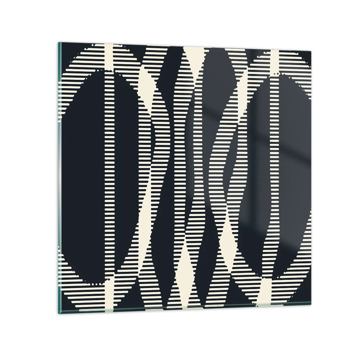 Billede på glas - Forsøg på at bryde igennem mørket - 40x40 cm