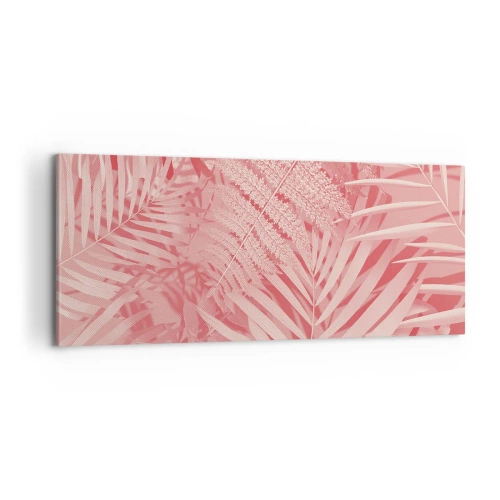 Lærredstryk - Billede på lærred - Lyserødt koncept - 100x40 cm