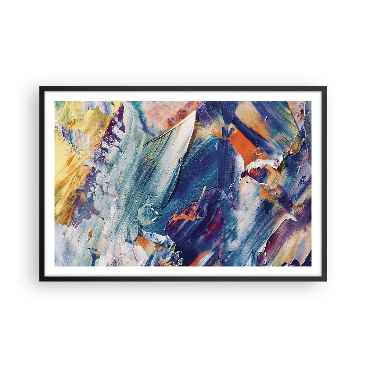 Plakat i sort ramme - Forvirring af farver - 91x61 cm