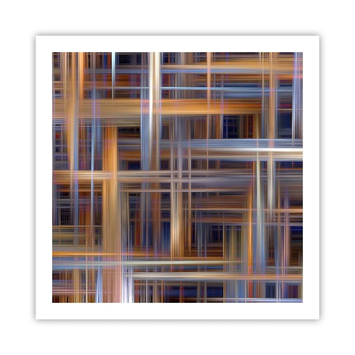 Plakat - Vævet af lys - 60x60 cm