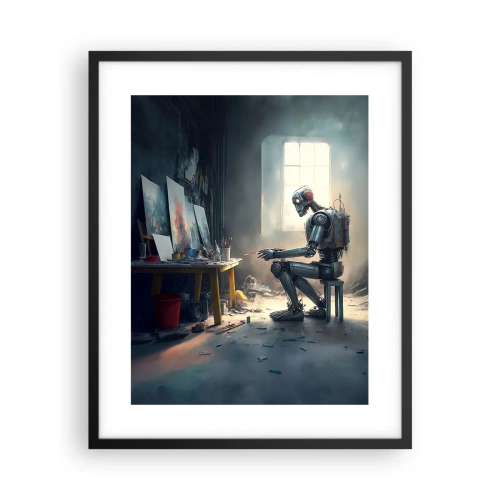 Plakat i sort ramme - Den skabende handling - 40x50 cm